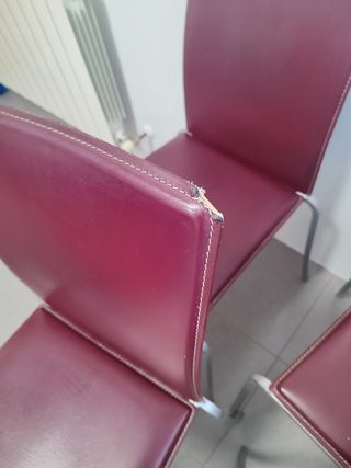 Vendo 4 sillas de cocina de polipiel