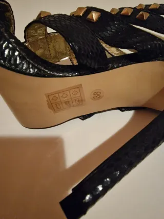 Sandalias Deborah Sach Talla 38 Negras