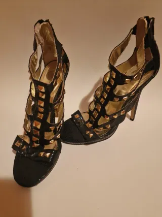 Sandalias Deborah Sach Talla 38 Negras