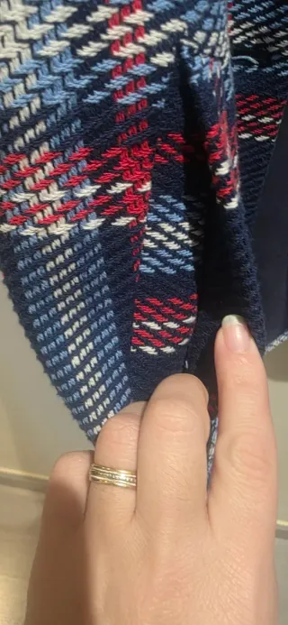 Abrigo cuadros Stradivarius Talla M