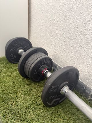Mancuernas ajustables con discos