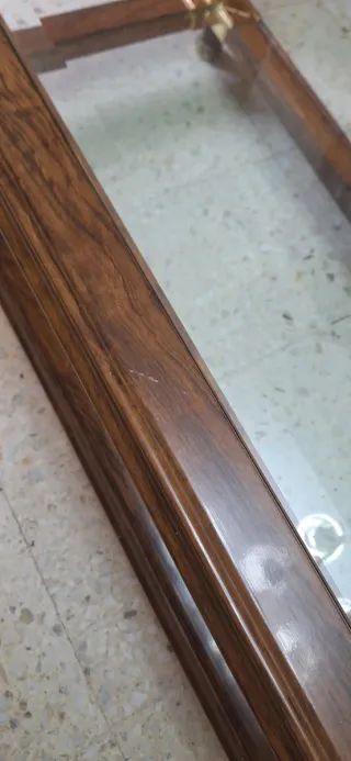 Mesa de centro Valentí cristal y madera