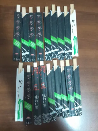 18 bacchette in bambù