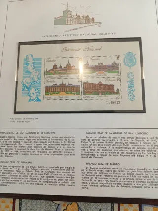 Colección Sellos España con hojas Torres filoestuc