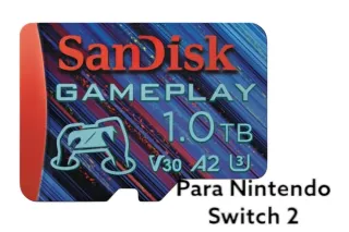 MicroSD SanDisk 1TB para Nintendo Switch 2