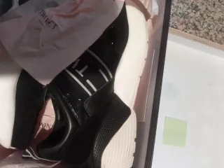 Scarpe Twinset nere con glitter