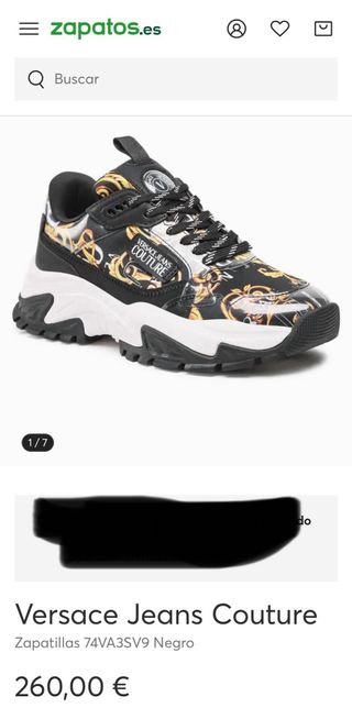 Zapatillas Versace Jeans Couture 74VA3SV9 Negro