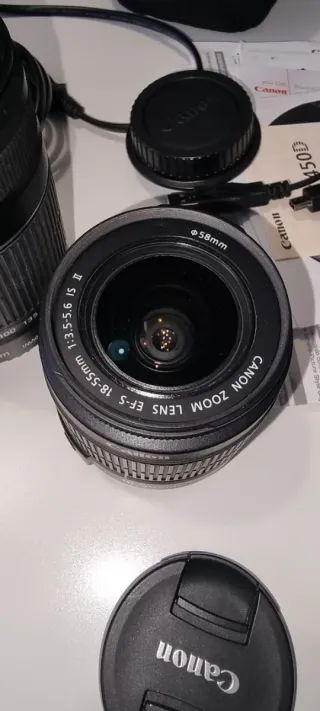Canon EOS 450D + 2 Obejtivos (18-55m y 55-250mm)