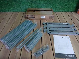 Zapatero SONGMICS 3 Niveles Metal Gris