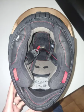 Casco de moto integral multicolor