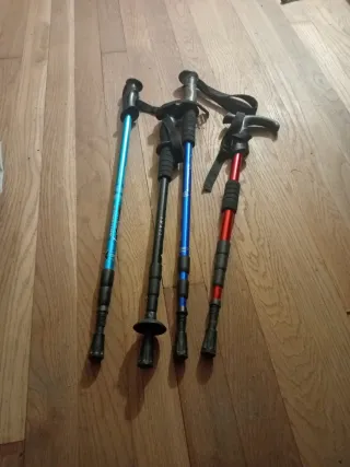 4 Bastones de Trekking Ajustables