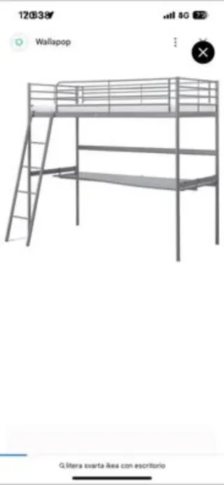 Litera Ikea Svarta con Escritorio