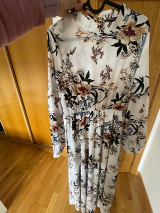 Vestido largo estampado