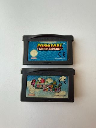 Mario Kart Super Circuit y Super Mario Advance GBA