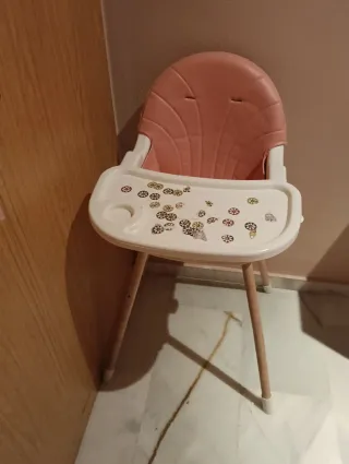 Trona para bebé color rosa