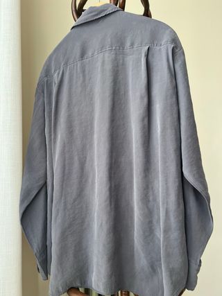 Blusa Zara Gris Ancha