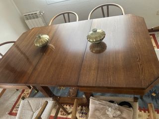 Mesa comedor estilo inglés. caoba. Anticuario