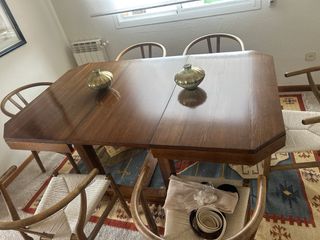 Mesa comedor estilo inglés. caoba. Anticuario
