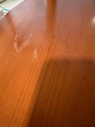 Mesa redonda madera y metal