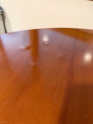 Mesa redonda madera y metal