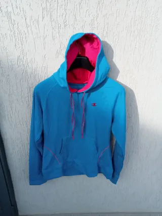 Felpa Champion Blu/Rosa Taglia M