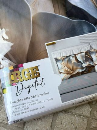 Completo Lenzuola Matrimoniali IRGE 4 Federe