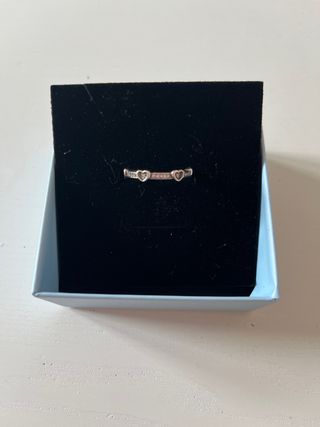 Anillo Plata 925 Corazones