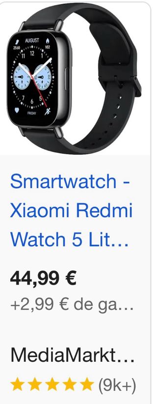 Reloj Inteligente Xiaomi Negro