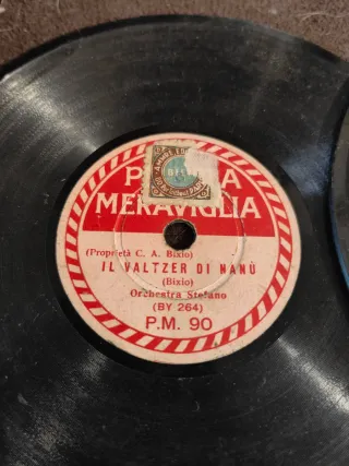 4 Dischi 78 giri 15cm Piccola Meraviglia