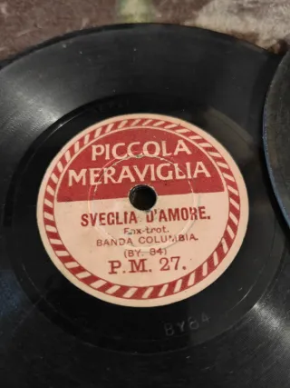 4 Dischi 78 giri 15cm Piccola Meraviglia