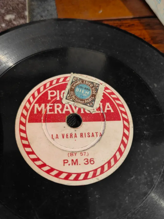 4 Dischi 78 giri 15cm Piccola Meraviglia