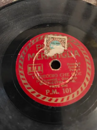 4 Dischi 78 giri 15cm Piccola Meraviglia