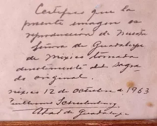 Cuadro Virgen de Guadalupe