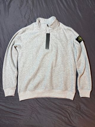 Sudadera con cremallera Stone Island gris