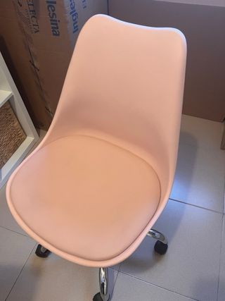 Silla escritorio Maison du Monde rosa
