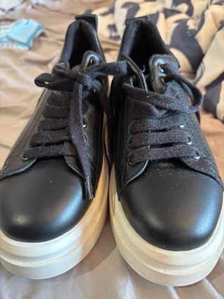 Zapatillas Zara Negras Plataforma