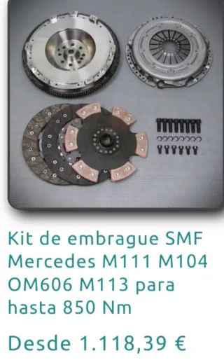 Kit Embrague SMF Mercedes M111 M104 OM606