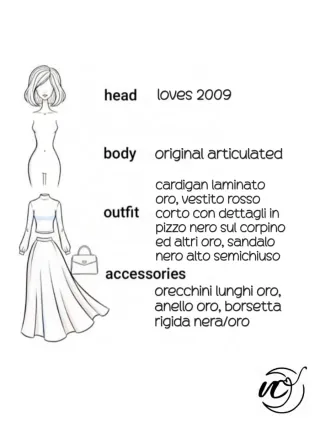 Barbie articulated rigenerata "naelin redolling"