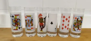 Vasos chupito poker 6 unidades