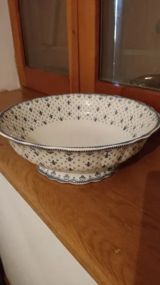 Vajilla La Cartuja de Sevilla Azul y Blanca