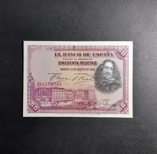 🇪🇸 Billete 50 Pesetas 1928