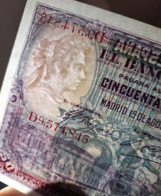 🇪🇸 Billete 50 Pesetas 1928