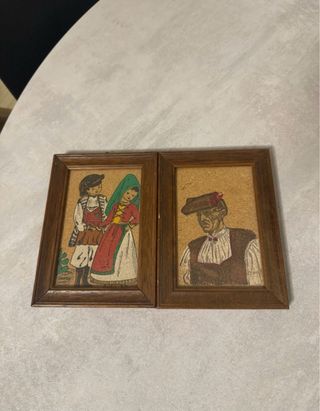 Coppie in costume sardo, set 2 quadri