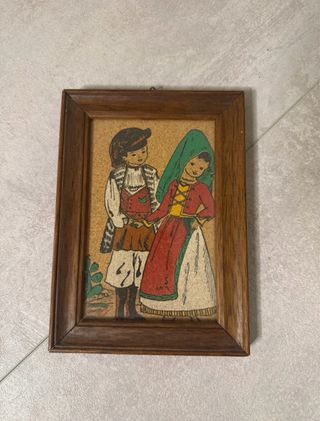 Coppie in costume sardo, set 2 quadri