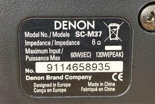Altavoces Denon SC-M37