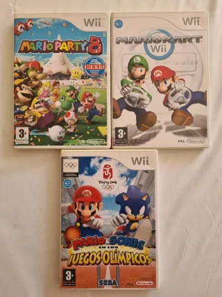 Lote 3 Juegos de Super Mario - Nintendo Wii