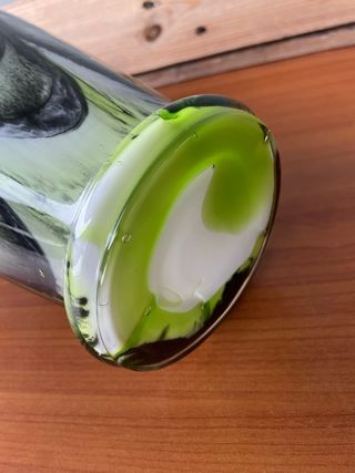 Vaso Vetro soffiato artistico Murano Anni '70