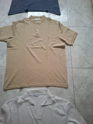 MANGO ZARA SPRINGFIELD 3 Camisetas Talla M Hombre