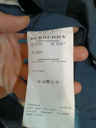 Chaqueta Burberry