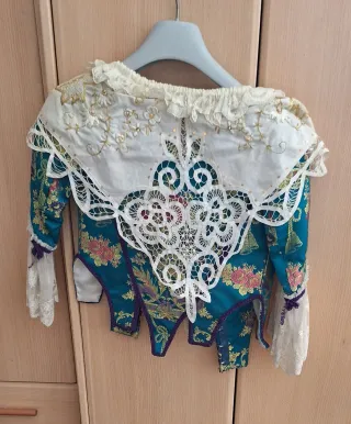 Traje de Fallera oro y azul